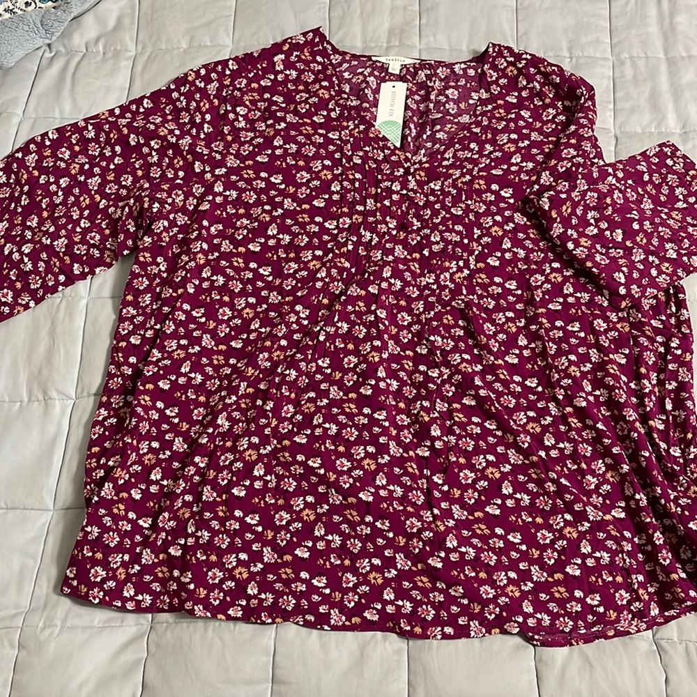 Floral print top